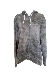 Sudadera con Capucha Antigua Azul Marino Cremallera M Gris Tie Dye Cremallera Completa Acogedora Atletismo - Imagen 1 de 8