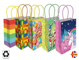 More details for childrens birthday party gift bags / paper favour fun loot goody bag 15x20+8cm