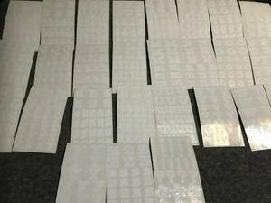 2 PK Frances Meyer WHITE ABC ALPHABET Stickers UPPER LOWER CASE 1160+ - Picture 1 of 5