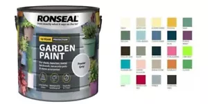 Ronseal Outdoor Garden Paint - For Exterior Wood Metal Stone Brick - All Colours - Picture 1 of 171