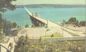 Vintage Postkarte - Lake Washington Bridge, Seattle, WA von Union Oil Company - Bild 1 von 2