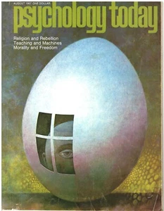 Psychology Today Magazine  AUGUST 1967 - Imagen 1 de 2