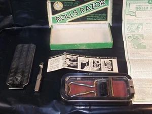 VINTAGE ROLLS RAZOR IMPERIAL NO. 2 WITH BUILT IN STROP AND WHETTER CANADA DIST. - Picture 1 of 13