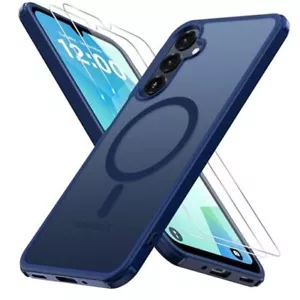for Samsung Galaxy A16 5G Case with 2X Screen Protector, Magnetic Military Blue - Picture 1 of 7