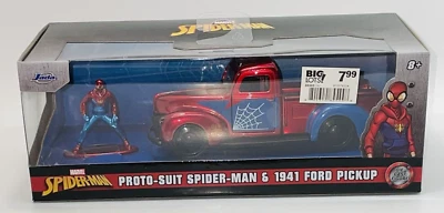 Spider-Man Proto-Suit & 1941 Ford Pickup 1/32 Scale Hollywood Rides by Jada NEW. - Image 1 of 4
