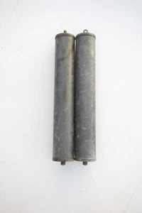 Pair of Brass Cased Pendulum Weights (S6L/JSF6) Grandfather Clock 9" 3 lbs 10 oz - Picture 1 of 8