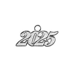 Endea Graduation Silver Tassel Date Charm Year 2025 - Picture 1 of 2