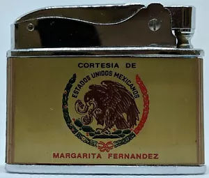 Accendino pubblicitario piatto cortesia de estados unidos mexicanos made in Japan - Foto 1 di 3