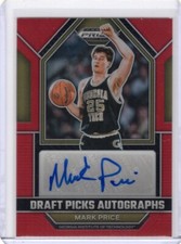 MARK PRICE 2023-24 PANINI PRIZM DRAFT PICKS RED PRIZM AUTO 149/149