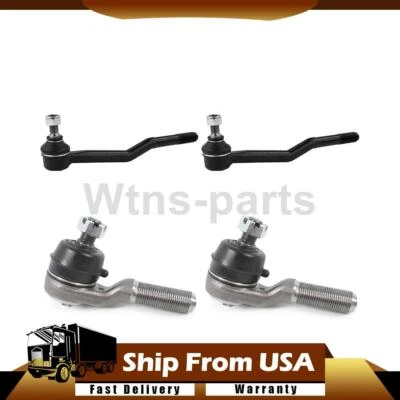 Para Nissan Frontier 1998-2001 2,4 L tracción trasera delantera interior exterior barra de amarre extremo 4x Foto 1 de 4