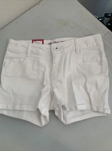 NWT SO Girl’s Adjustable Waist Shorts Sz 8 White Retail: $24 (MW-451 X2) - Picture 1 of 5