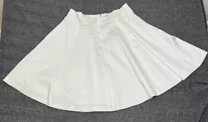 Skirt For Women ,Pleated, Flowy, Skater, Flair, School, Teacher , white Sz14 - Picture 1 of 9
