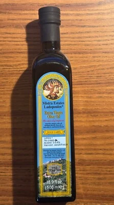 Aceite de Oliva Virgen Extra Griego Mistra Estates Ladopoulos 16,9 OZ Botella 2024 Cultivo! Foto 1 de 2