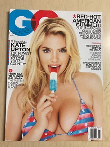 July 2012 GQ Magazine Kate Upton sexy swimsuit Chris Hemsworth + Retail issue - Picture 1 of 15