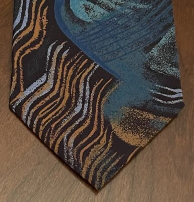 Гавана моды галстук стойка 100% полиэстер мужской галстук сделано в Англии - Изображение 1 из 4