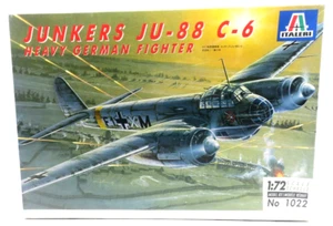 Italeri 1/72 Junkers JU-88 C-6 Heavy German Fighter Model Kit 1022 - Picture 1 of 4