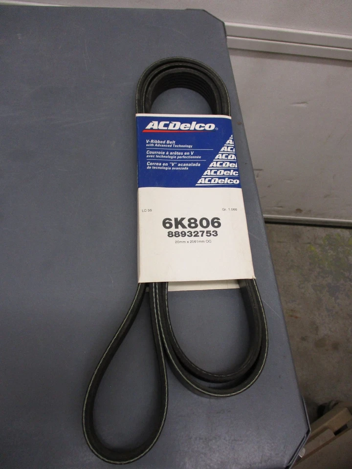 AC Delco Serpentine Belt 6K806 - Image 1 of 1