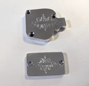 YAMAHA BANSHEE THUMB THROTTLE TOP & FRONT BRAKE RES TOP - POLISHED - Picture 1 of 4