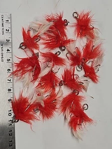 15 Dressed Treble Hooks with Vibrant Feathers Hook size #4*  Hook Length 2.3cm - Picture 1 of 7