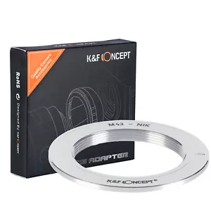 K&F Concept adapter for M42 mount lens to Nikon F camera body D3000 D3s D3x D4 - Picture 1 of 8