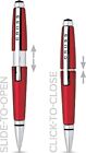Cross Pen Edge Rollerball Pen AT0555S Engraved Personalised Gift Red Mini Pull