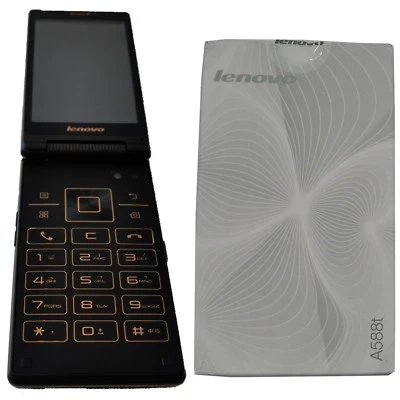 New Lenovo A588T 4GB Dual-SIM Factory Unlocked Flip Phone Android 3G 2G GSM - Image 1 of 4