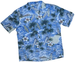 Royal Creations Hawaiian Shirt Mens XL Floral Surfboards Beach Wave Aloha Camp - Bild 1 von 16