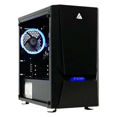 Gaming Design Tower PC Gehäuse mATX mit RGB LED in der Front und Lüfter 120mm - Bild 1 von 4