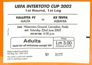 C0586 - Vecchio BIGLIETTO PARTITA CALCIO - MALTA VS ALBANIA - Picture 1 of 1
