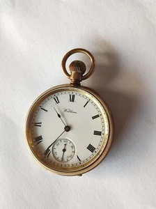 USA Waltham Handaufzug Taschenuhr Savonette Vergoldet um 1910 - Bild 1 von 9
