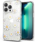 Apple iPhone 13 Pro Bumper Case Ringke Shockproof Hard TPU Clear With Daisies