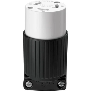 Cooper Wiring Devices 30-Amp 250-Volt Black 3-Wire Generator Connector L6-30R - Picture 1 of 1