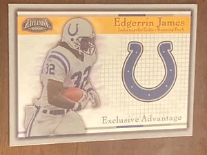 2002 Pacific Exclusive Advantage Edgerrin James #8 Miami Hurricanes Colts - Picture 1 of 2