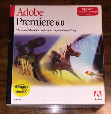 Adobe Premiere 6.0 Upgrade Windows MPN 25500383 open box - Image 1 of 4