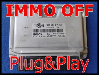 VW Passat 1.9 TDI IMMO OFF/ PLUG&PLAY  0281010941 038906019GQ /Deu - 2 Tage - Bild 1 von 4