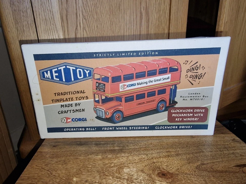 Corgi Mettoy London Routemaster Red Bus MT00101 Clockwork Toy Ltd Edition - Image 1 of 1