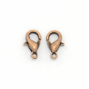 100 uds. Cierres de langosta de cobre antiguos - 10 mm x 6 mm - Cierres de garra - Imagen 1 de 2