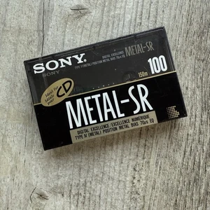 Sony Metal-SR 100 Blank Type IV Audio Cassette Tape  NEW SEALED - Picture 1 of 3
