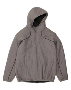 REEBOK Mens Hooded Padded Jacket UK 40 Large Grey Polyester BM03 - Picture 1 of 4