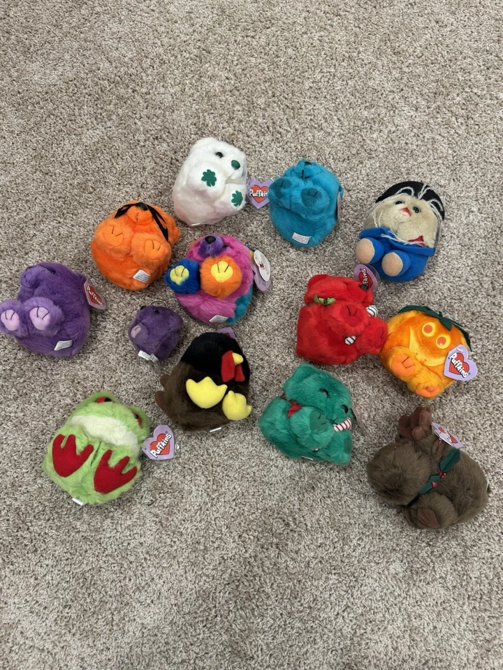Set Of 12 Puffkins And 1 Keychain - Image 1 of 1