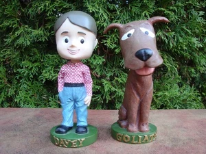 Juego Bobblehead Davey & Goliath Head Knockers 2002 - Imagen 1 de 8
