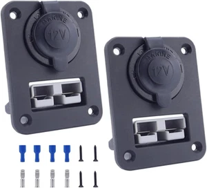 2Pcs 50A Plug Mounting Panel for Anderson SB50 Series Connectors, Anderson Fl... - Picture 1 of 12