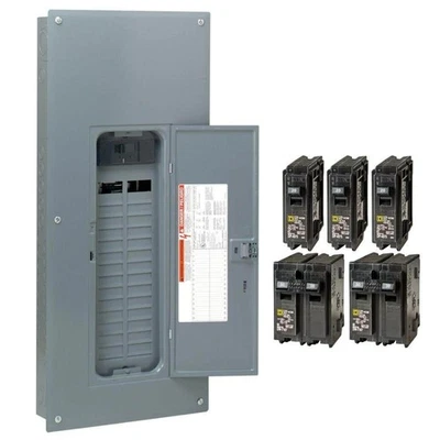 Square D 200 Amp 30 Space 60 Circuit Indoor Load Center Main Breaker Box Panel - Image 1 of 4