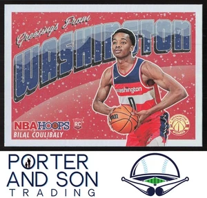 Bilal Coulibaly RC Rookie Greetings Holo 2023-24 Hoops Winter #9 Wizards - Picture 1 of 2