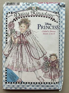 Simplicity 7198 Daisy Kingdom Girls Princess Costume Dress Pattern sz 5, 6, 7, 8 - Picture 1 of 2