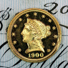 1900 ULTRA DCAM SUPERB GEM PROOF QUARTER EAGLE GOLD G$2.50 FROM COLLECTION 1900 ULTRA DCAM SUPERB GEM PROOF QUARTER EAGLE GOLD G$2.50 FROM COLLECTION