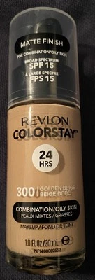 Revlon Colorstay Makeup Foundation 300 Golden Beige Combination Oily 24 HR Wear - Image 1 of 2