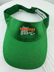 Cappello Hooters Augusta nido gufi visiera parasole verde berretto regolabile logo ricamato - Foto 1 di 4