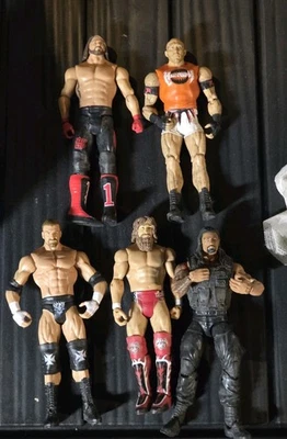 Lote de 5 figuras de acción sueltas de lucha libre WWE Mattel  Foto 1 de 4