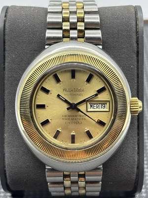 *ULTRA RARE* Philip Watch Caribbean Luxury 14K skin diver 500M FULL SET/SERVICED - Image 1 of 4